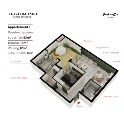 Appartement Ferme Bretonne 1